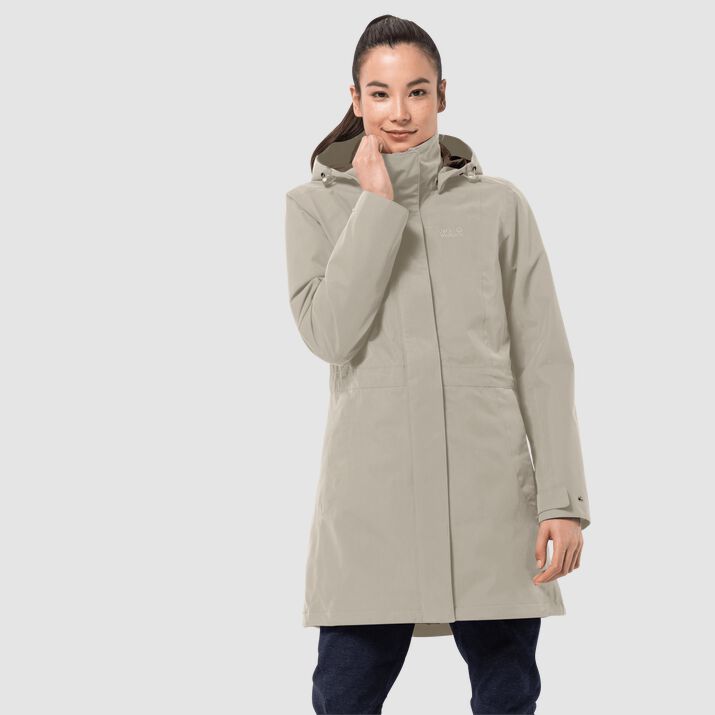 Abrigo 3-in-1 Jack Wolfskin Ottawa Mujer Grises Mexico-2173816